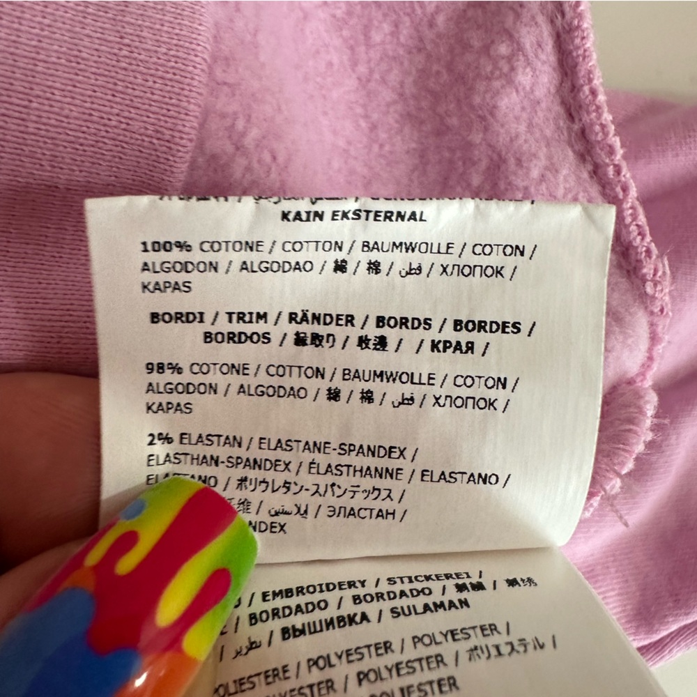 Stella McCartney Girls Pink Sweatshirt with Chicken Design Size 4 yrs - Picture 6 of 6